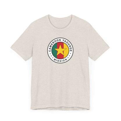 Cameroon Yaounde Mission Flag Logo (White Border) T-shirt - Latter-Day Saint LDS Missionary Gift - Book of Mormon