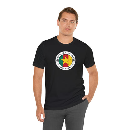 Cameroon Yaounde Mission Flag Logo (White Border) T-shirt - Latter-Day Saint LDS Missionary Gift - Book of Mormon