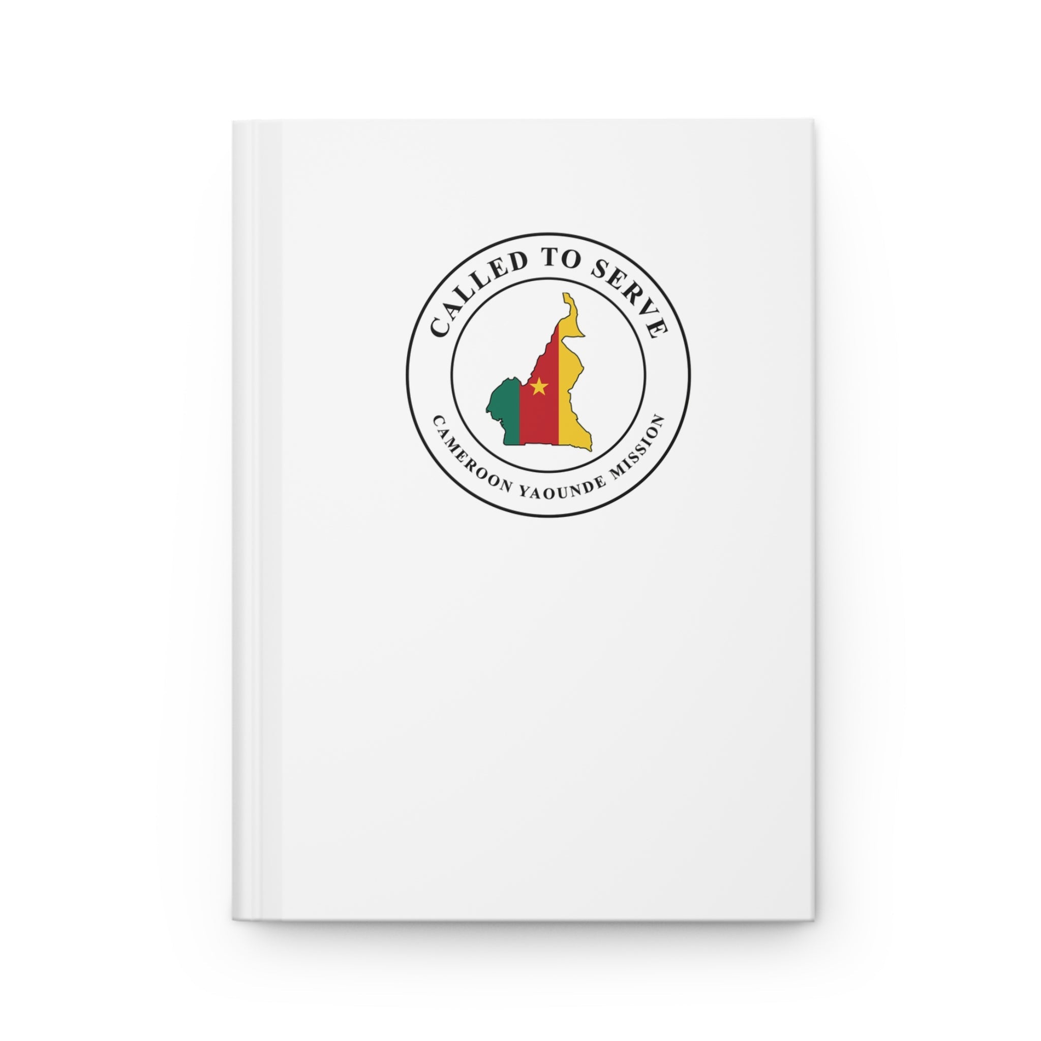 Cameroon Yaounde Mission Flag Map Called to Serve White Hardcover Journal Matte - Latter-Day Saint LDS Missionary Gift - Book of Mormon