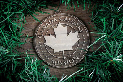 Canada Calgary Mission Christmas Ornament - Latter-Day Saint LDS Missionary Gift - Book of Mormon