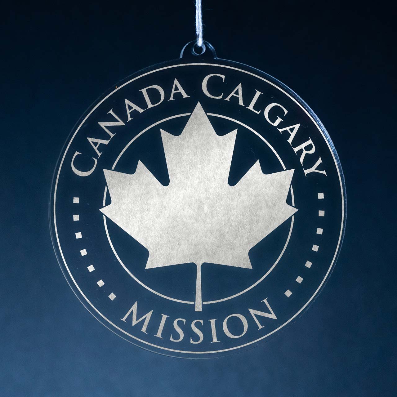 Canada Calgary Mission Christmas Ornament - Latter-Day Saint LDS Missionary Gift - Book of Mormon