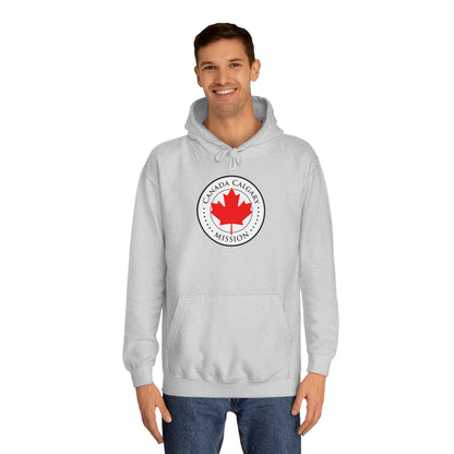 Canada Calgary Mission Flag Logo (White Border) College Hoodie - Latter-Day Saint LDS Missionary Gift - Book of Mormon