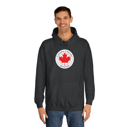 Canada Calgary Mission Flag Logo (White Border) College Hoodie - Latter-Day Saint LDS Missionary Gift - Book of Mormon