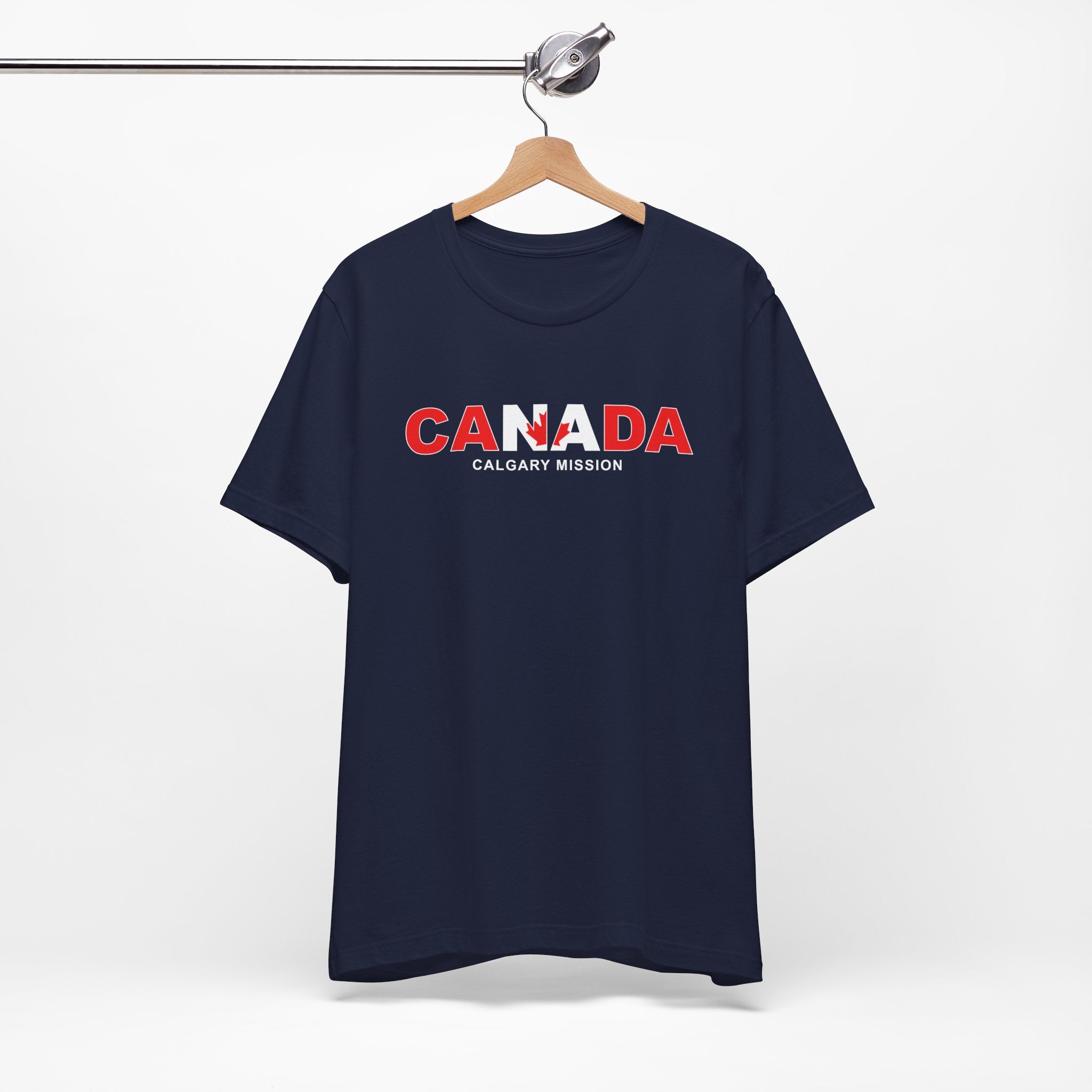 Canada Calgary Mission Flag Title T-shirt - Latter-Day Saint LDS Missionary Gift - Book of Mormon