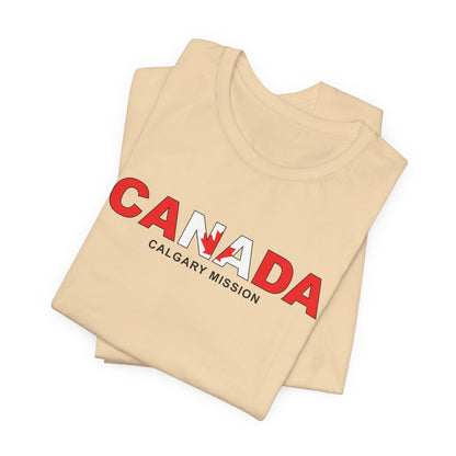 Canada Calgary Mission Flag Title T-shirt - Latter-Day Saint LDS Missionary Gift - Book of Mormon