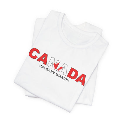 Canada Calgary Mission Flag Title T-shirt - Latter-Day Saint LDS Missionary Gift - Book of Mormon