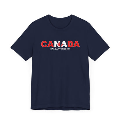 Canada Calgary Mission Flag Title T-shirt - Latter-Day Saint LDS Missionary Gift - Book of Mormon