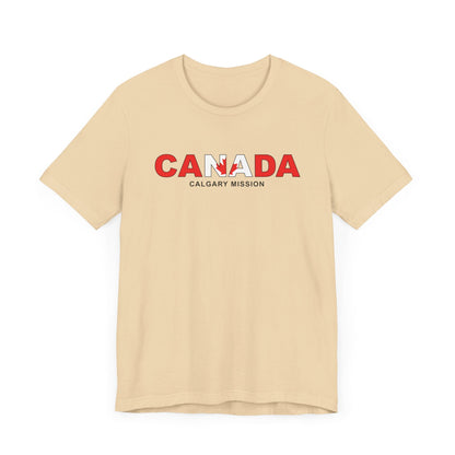 Canada Calgary Mission Flag Title T-shirt - Latter-Day Saint LDS Missionary Gift - Book of Mormon