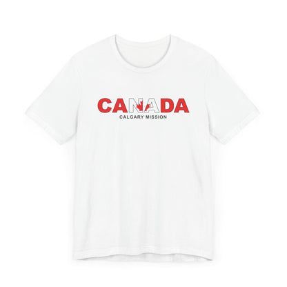 Canada Calgary Mission Flag Title T-shirt - Latter-Day Saint LDS Missionary Gift - Book of Mormon