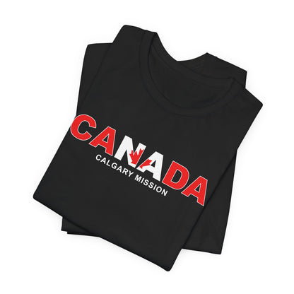 Canada Calgary Mission Flag Title T-shirt - Latter-Day Saint LDS Missionary Gift - Book of Mormon