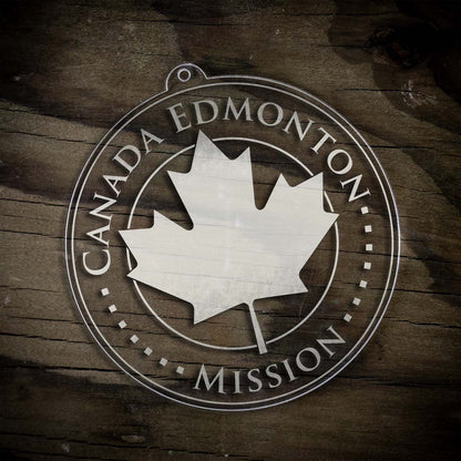 Canada Edmonton Mission Christmas Ornament - Latter-Day Saint LDS Missionary Gift - Book of Mormon