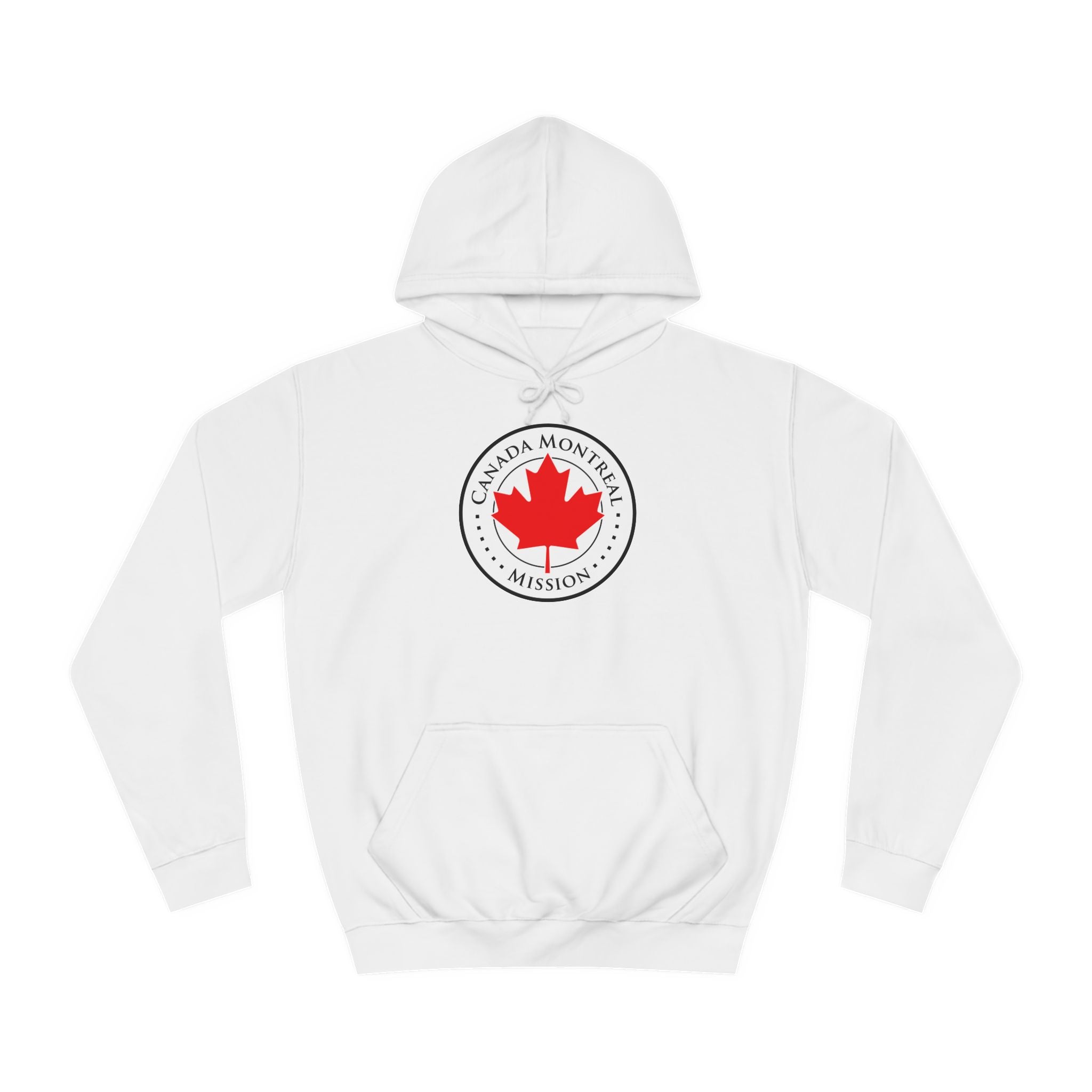 Canada Montreal Mission Flag Logo (White Border) College Hoodie - Latter-Day Saint LDS Missionary Gift - Book of Mormon