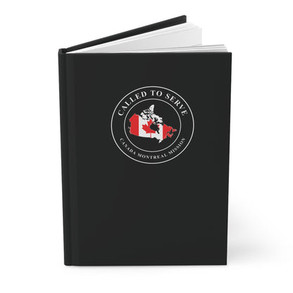 Canada Montreal Mission Flag Map Called to Serve Black Hardcover Journal Matte - Latter-Day Saint LDS Missionary Gift - Book of Mormon