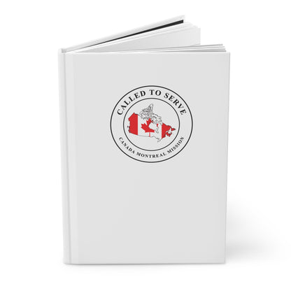 Canada Montreal Mission Flag Map Called to Serve White Hardcover Journal Matte - Latter-Day Saint LDS Missionary Gift - Book of Mormon