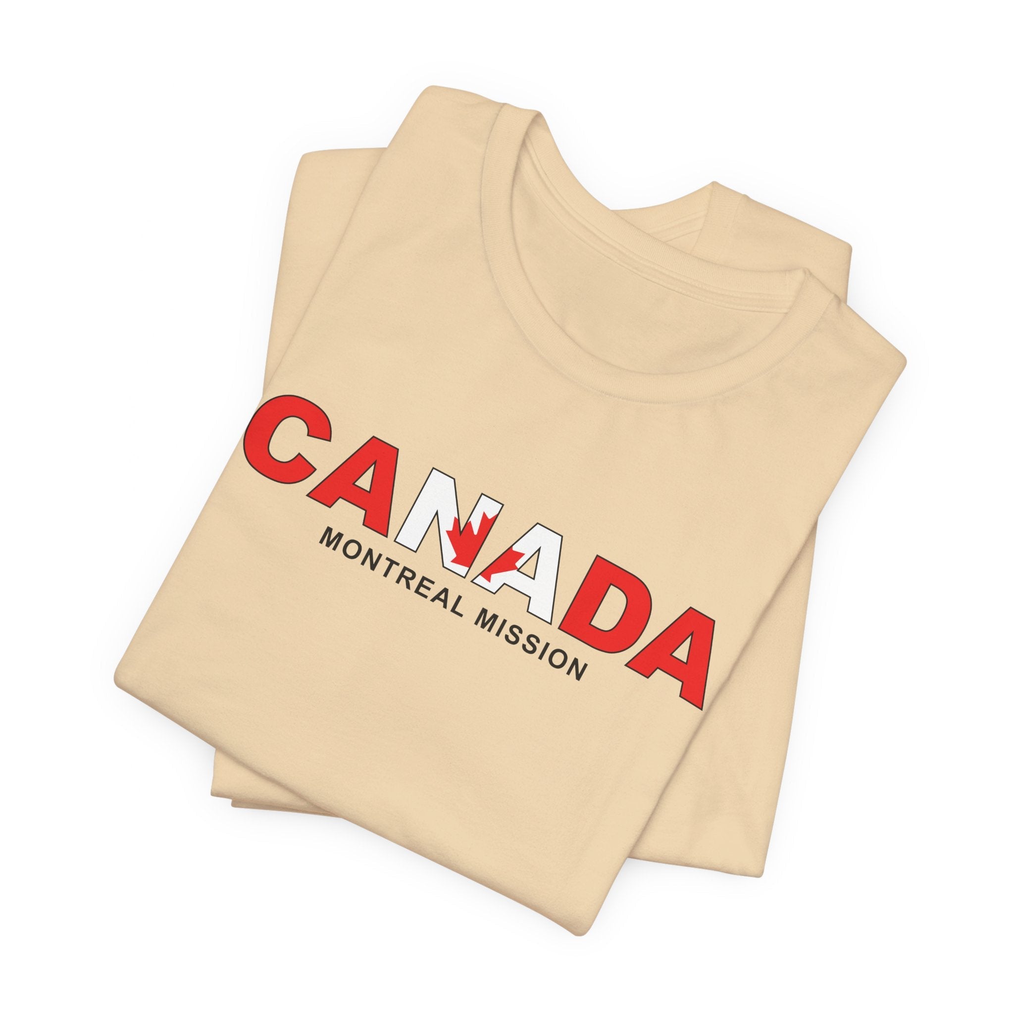 Canada Montreal Mission Flag Title T-shirt - Latter-Day Saint LDS Missionary Gift - Book of Mormon