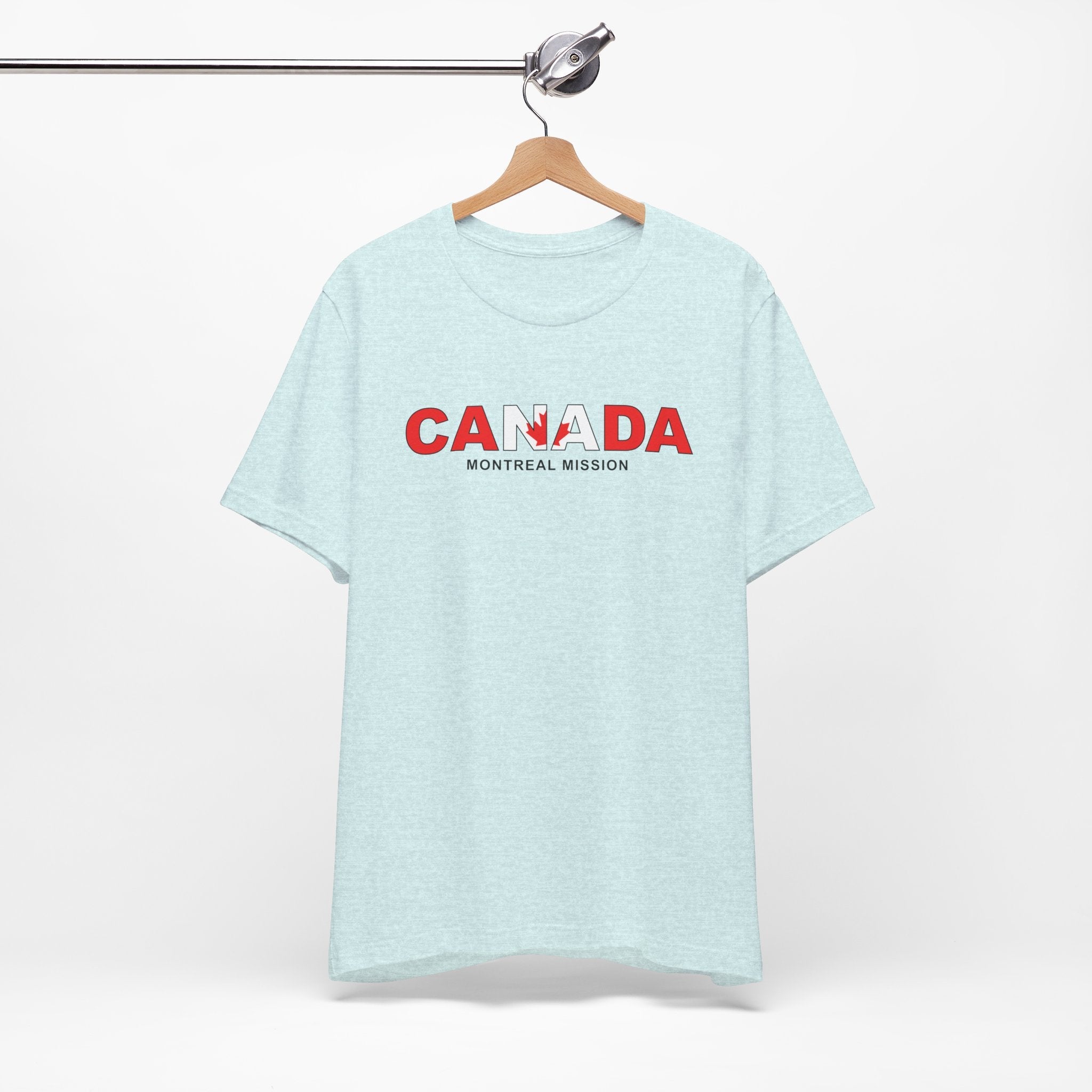 Canada Montreal Mission Flag Title T-shirt - Latter-Day Saint LDS Missionary Gift - Book of Mormon