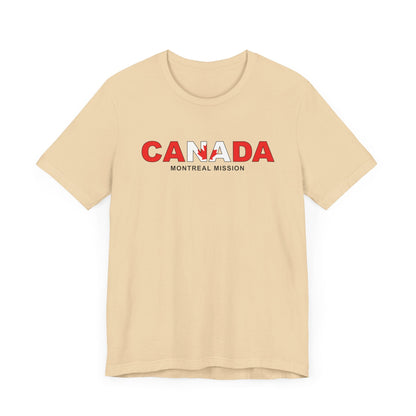 Canada Montreal Mission Flag Title T-shirt - Latter-Day Saint LDS Missionary Gift - Book of Mormon