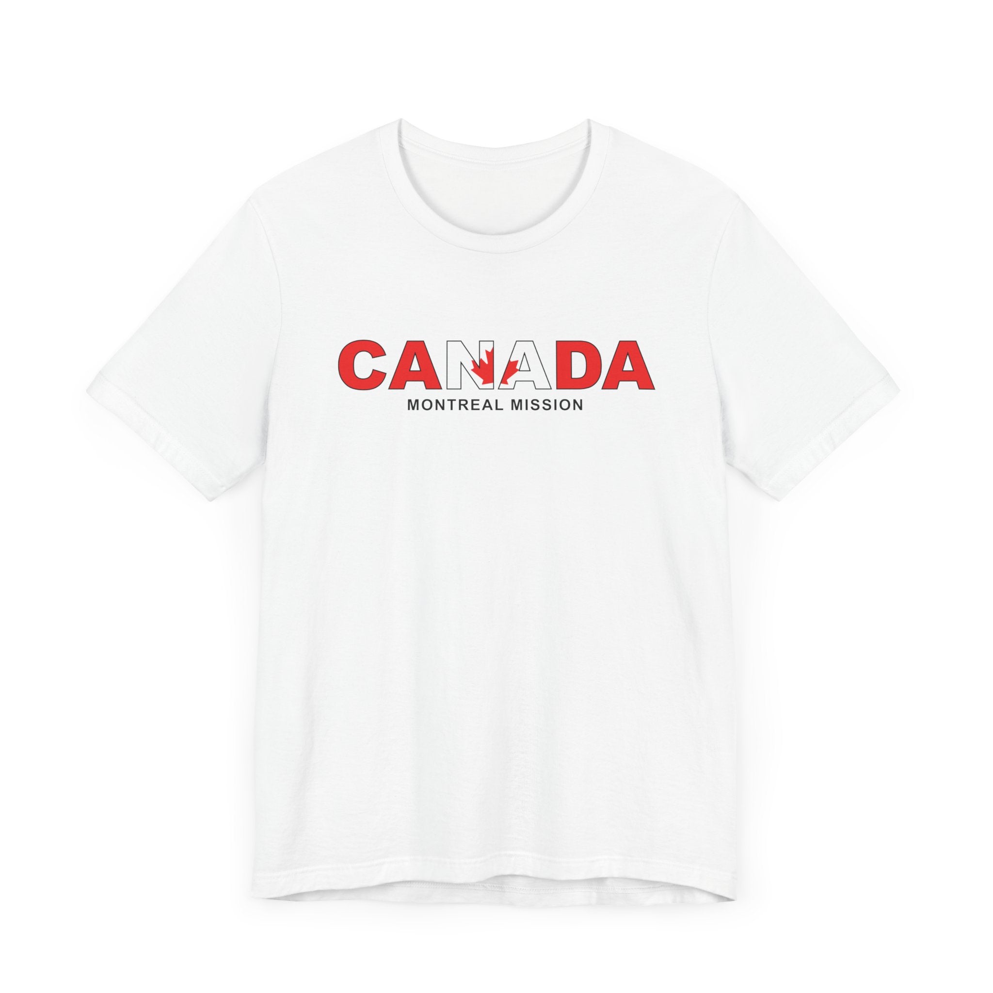 Canada Montreal Mission Flag Title T-shirt - Latter-Day Saint LDS Missionary Gift - Book of Mormon