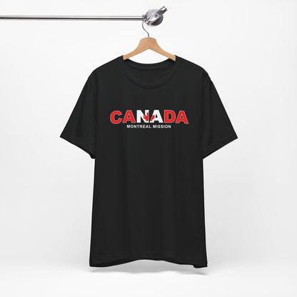 Canada Montreal Mission Flag Title T-shirt - Latter-Day Saint LDS Missionary Gift - Book of Mormon