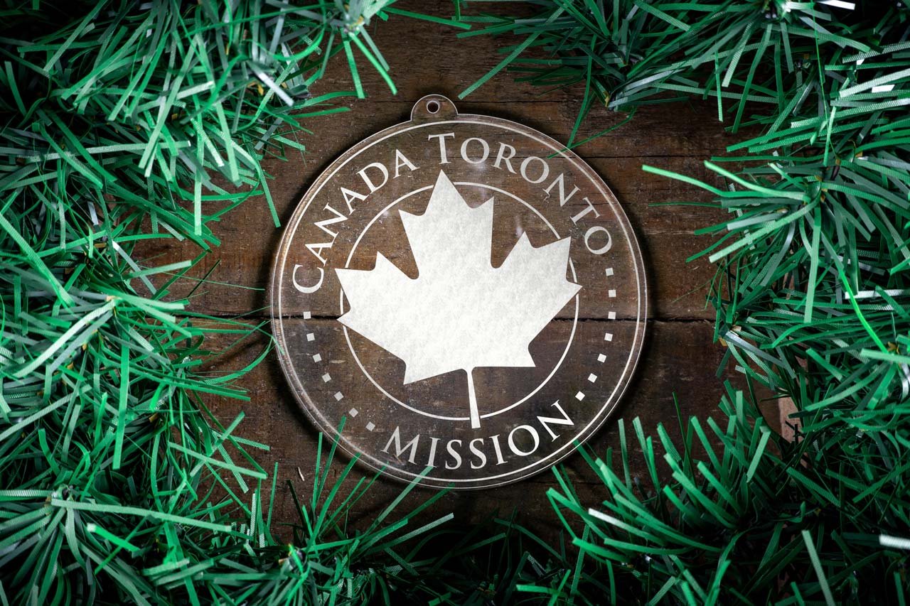 Canada Toronto Mission Christmas Ornament - Latter-Day Saint LDS Missionary Gift - Book of Mormon