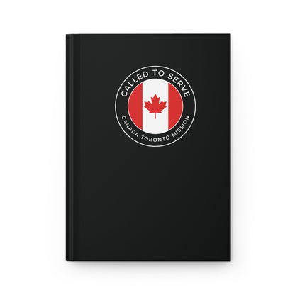 Canada Toronto Mission Circle Flag Called to Serve Black Hardcover Journal Matte - Latter-Day Saint LDS Missionary Gift - Book of Mormon