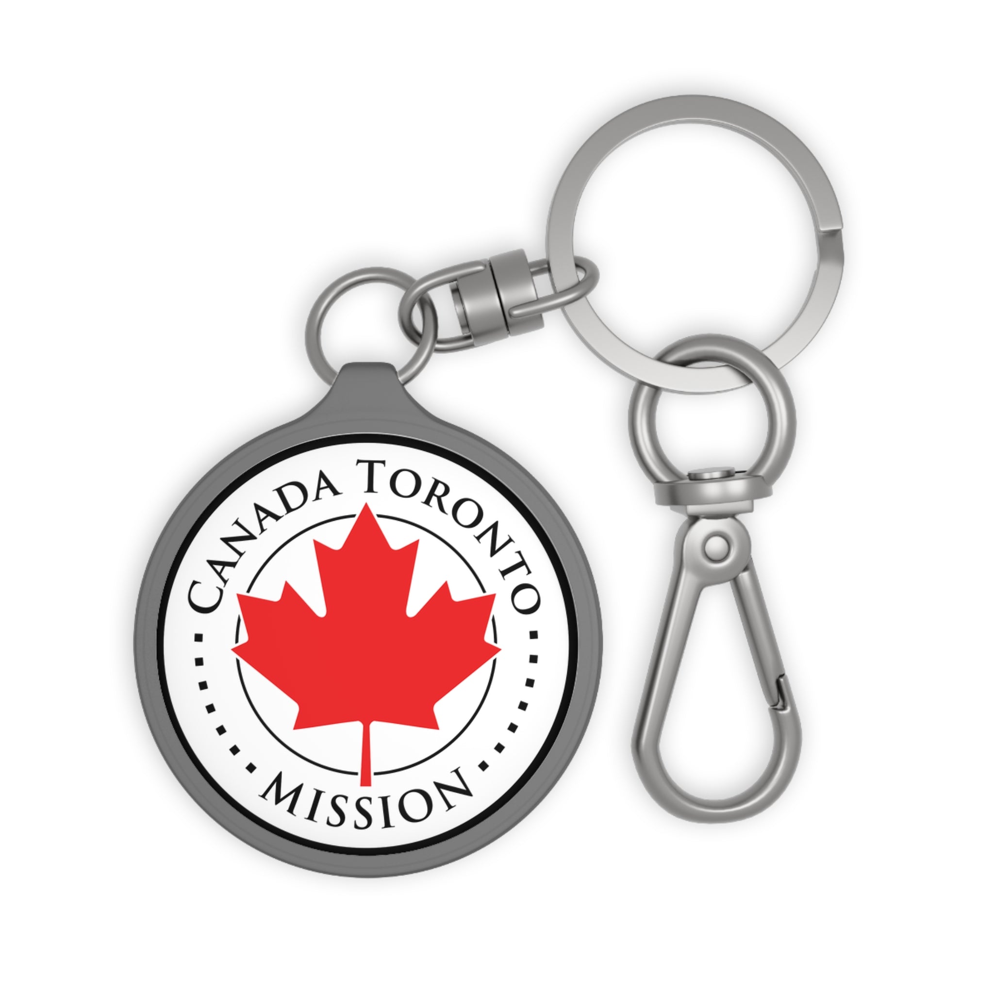 Canada Toronto Mission Circle Flag Key Tag - Latter-Day Saint LDS Missionary Gift - Book of Mormon