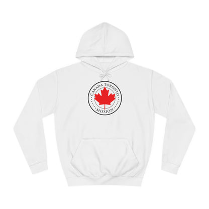 Canada Toronto Mission Flag Logo (White Border) College Hoodie - Latter-Day Saint LDS Missionary Gift - Book of Mormon