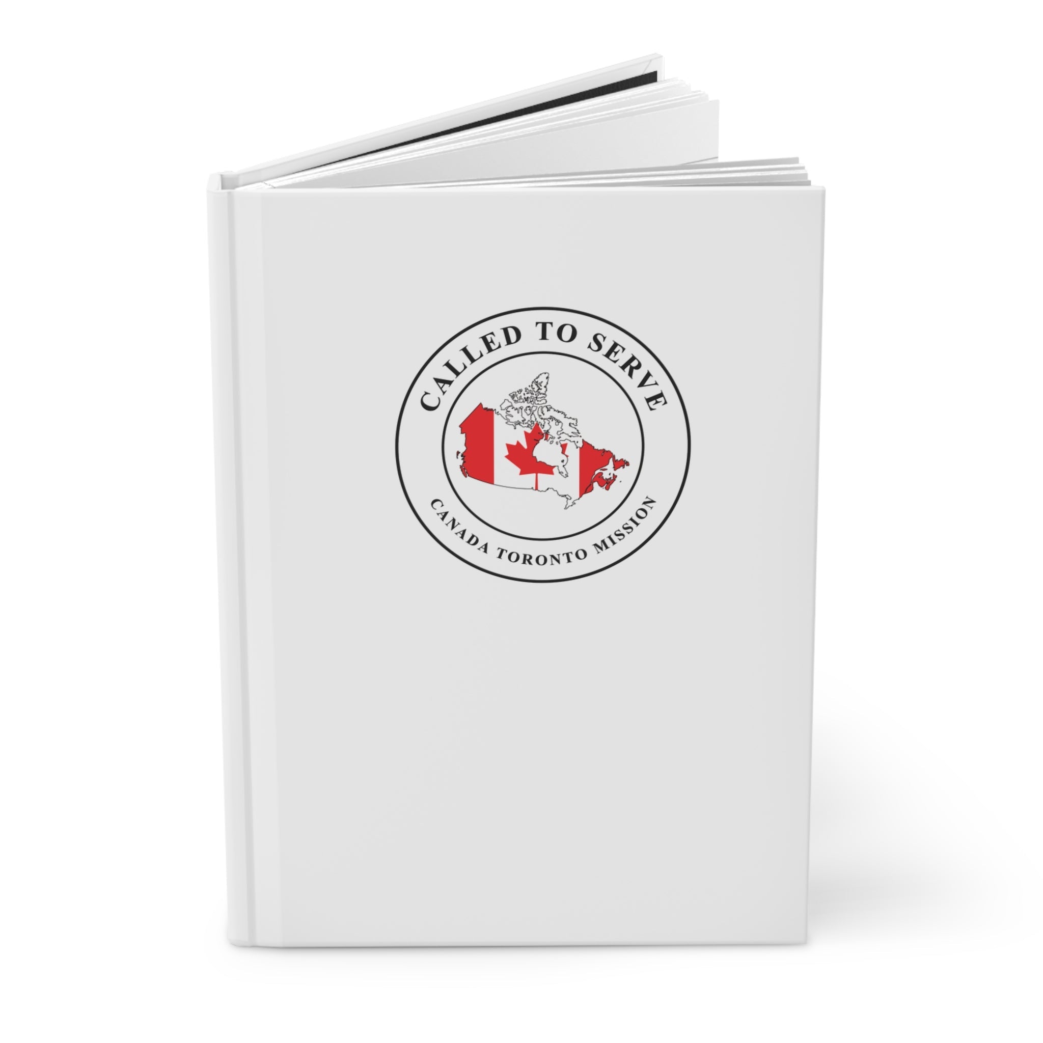 Canada Toronto Mission Flag Map Called to Serve White Hardcover Journal Matte - Latter-Day Saint LDS Missionary Gift - Book of Mormon