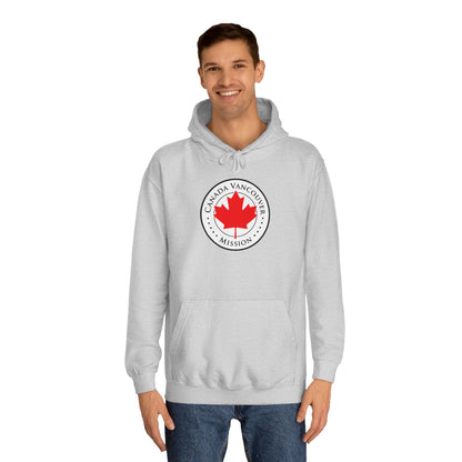 Canada Vancouver Mission Flag Logo (White Border) College Hoodie - Latter-Day Saint LDS Missionary Gift - Book of Mormon