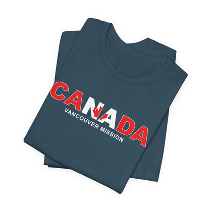 Canada Vancouver Mission Flag Title T-shirt - Latter-Day Saint LDS Missionary Gift - Book of Mormon