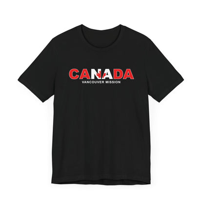 Canada Vancouver Mission Flag Title T-shirt - Latter-Day Saint LDS Missionary Gift - Book of Mormon