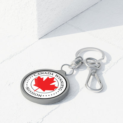 Canada Winnipeg Mission Circle Flag Key Tag - Latter-Day Saint LDS Missionary Gift - Book of Mormon