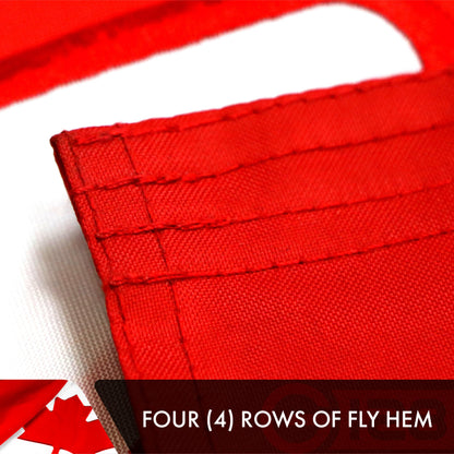 G128 Canada (Canadian) Flag | 3x5 feet | Double Sided Embroidered 210D Heavy Duty Polyester