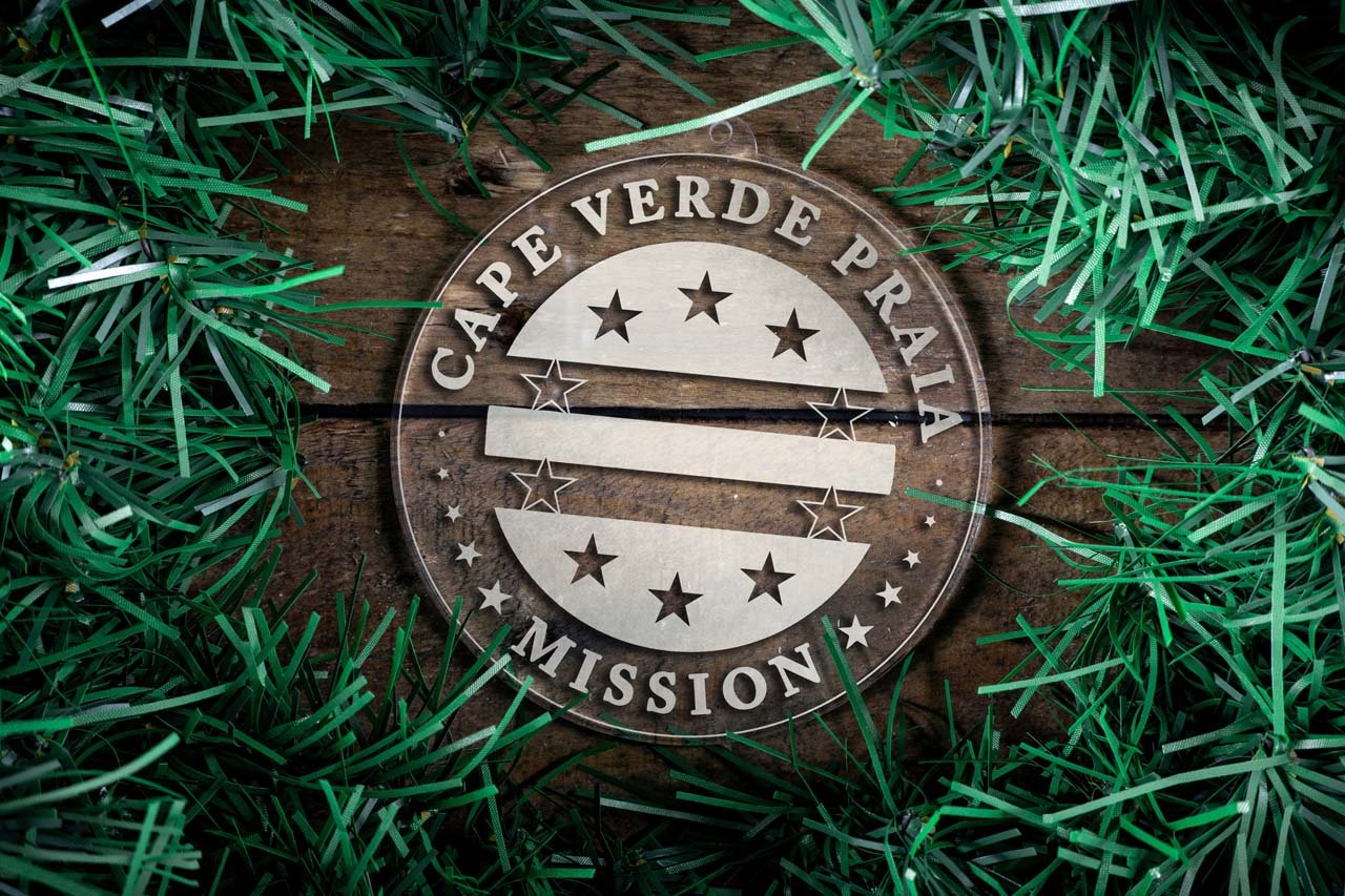 Cape Verde Praia Mission Christmas Ornament - Latter-Day Saint LDS Missionary Gift - Book of Mormon