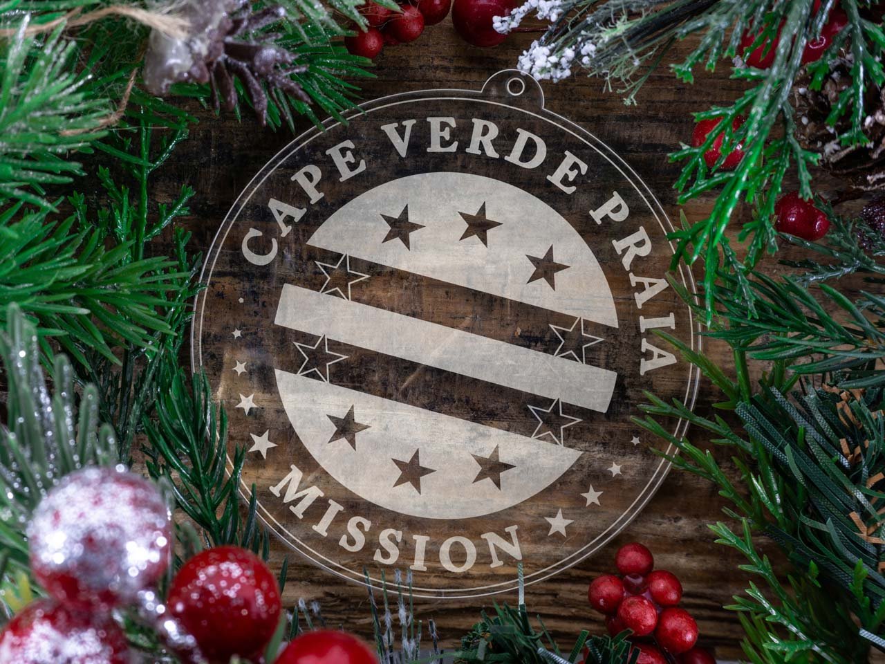 Cape Verde Praia Mission Christmas Ornament - Latter-Day Saint LDS Missionary Gift - Book of Mormon