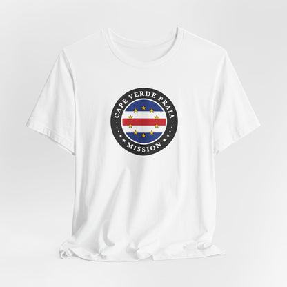 Cape Verde Praia Mission Flag Logo (Black Border) T-shirt - Latter-Day Saint LDS Missionary Gift - Book of Mormon