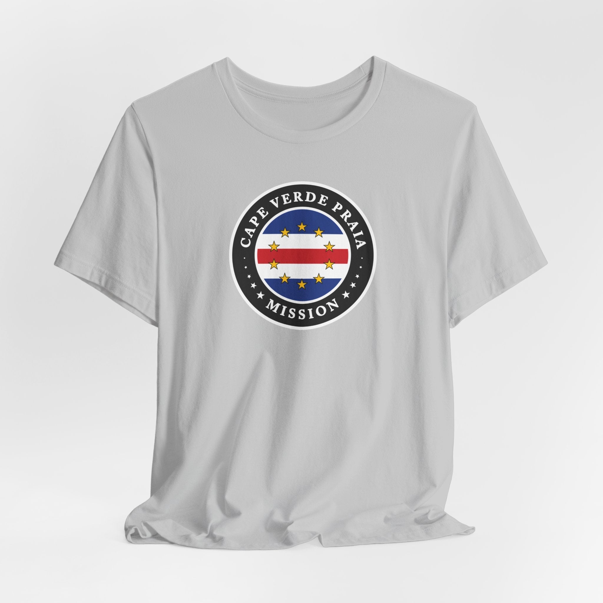 Cape Verde Praia Mission Flag Logo (Black Border) T-shirt - Latter-Day Saint LDS Missionary Gift - Book of Mormon