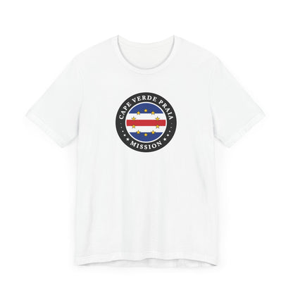 Cape Verde Praia Mission Flag Logo (Black Border) T-shirt - Latter-Day Saint LDS Missionary Gift - Book of Mormon