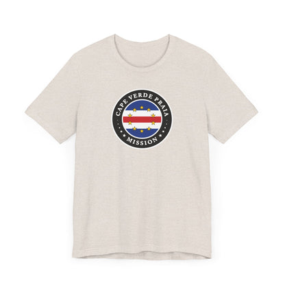 Cape Verde Praia Mission Flag Logo (Black Border) T-shirt - Latter-Day Saint LDS Missionary Gift - Book of Mormon