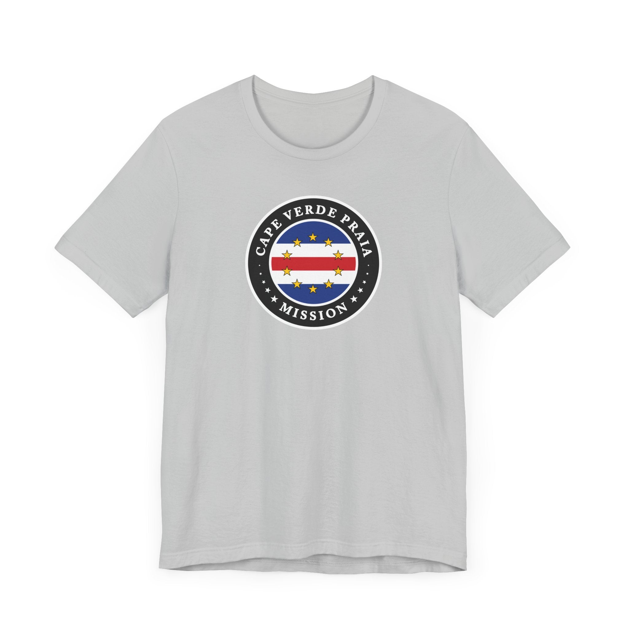 Cape Verde Praia Mission Flag Logo (Black Border) T-shirt - Latter-Day Saint LDS Missionary Gift - Book of Mormon