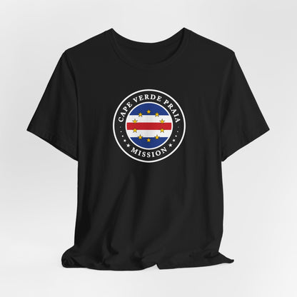 Cape Verde Praia Mission Flag Logo (Black Border) T-shirt - Latter-Day Saint LDS Missionary Gift - Book of Mormon