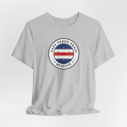 Cape Verde Praia Mission Flag Logo (White Border) T-shirt - Latter-Day Saint LDS Missionary Gift - Book of Mormon