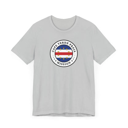 Cape Verde Praia Mission Flag Logo (White Border) T-shirt - Latter-Day Saint LDS Missionary Gift - Book of Mormon