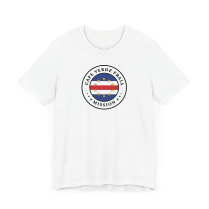 Cape Verde Praia Mission Flag Logo (White Border) T-shirt - Latter-Day Saint LDS Missionary Gift - Book of Mormon