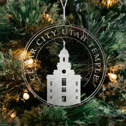 Cedar City Utah Temple Christmas Ornament - Latter-Day Saint LDS Missionary Gift - Book of Mormon