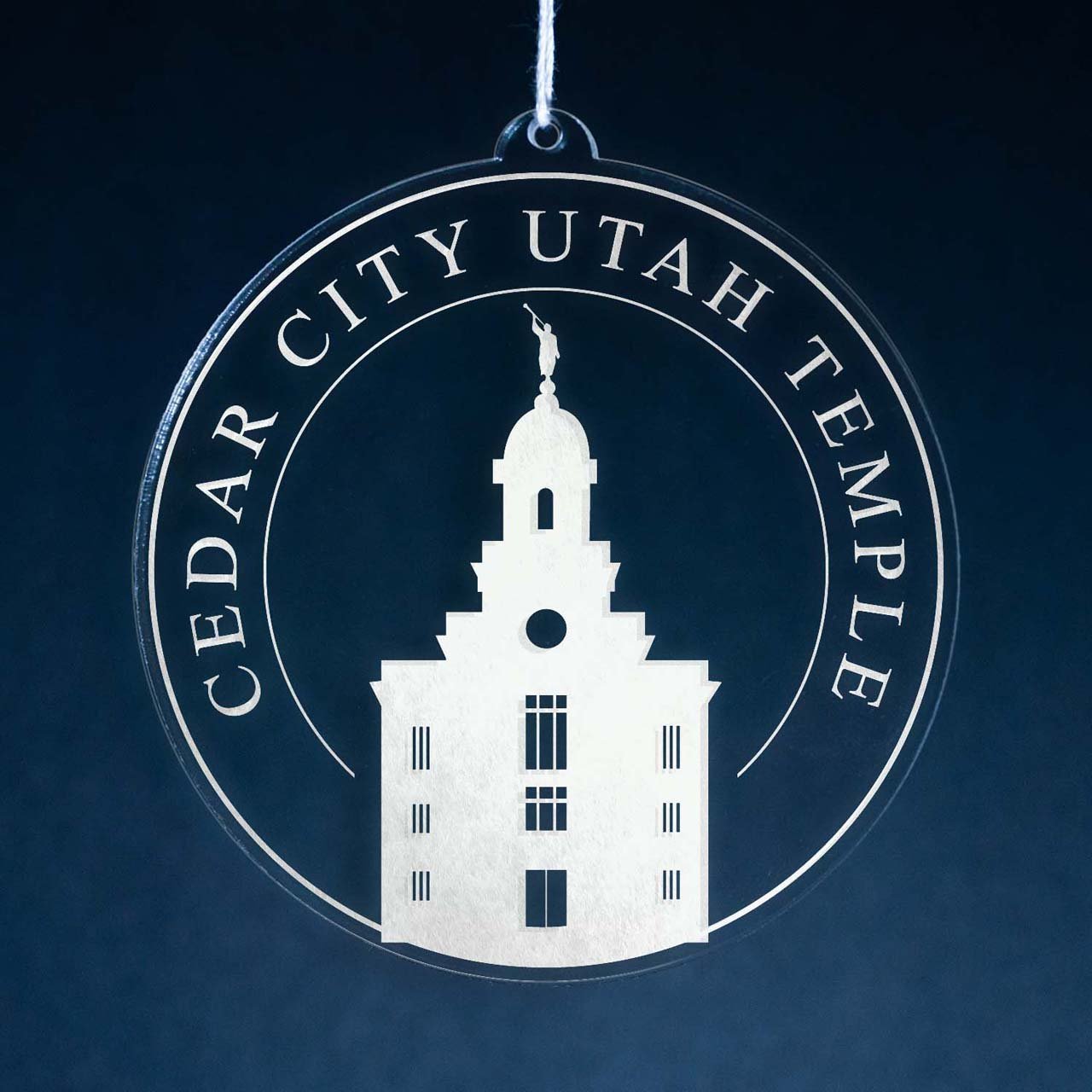 Cedar City Utah Temple Christmas Ornament - Latter-Day Saint LDS Missionary Gift - Book of Mormon