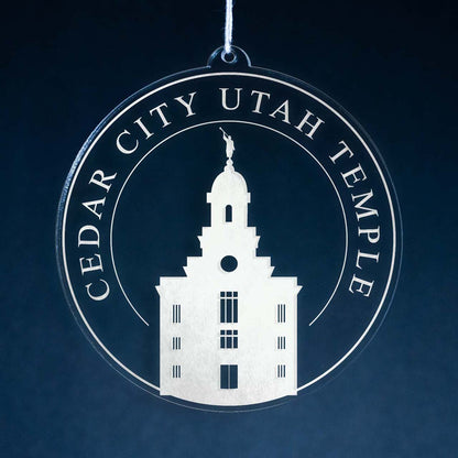 Cedar City Utah Temple Christmas Ornament - Latter-Day Saint LDS Missionary Gift - Book of Mormon