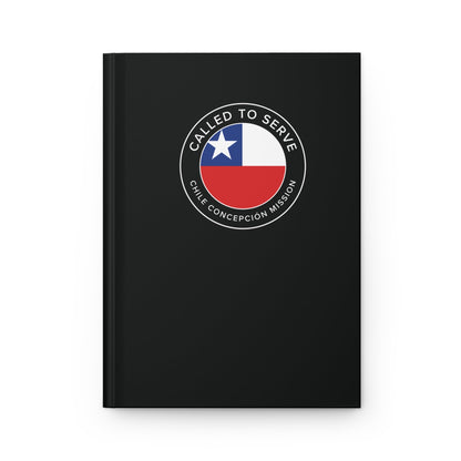 Chile Concepcion Mission Circle Flag Called to Serve Black Hardcover Journal Matte - Latter-Day Saint LDS Missionary Gift - Book of Mormon