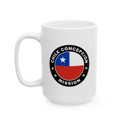 Chile Concepcion Mission Circular Flag White Ceramic Mug - Latter-Day Saint LDS Missionary Gift - Book of Mormon