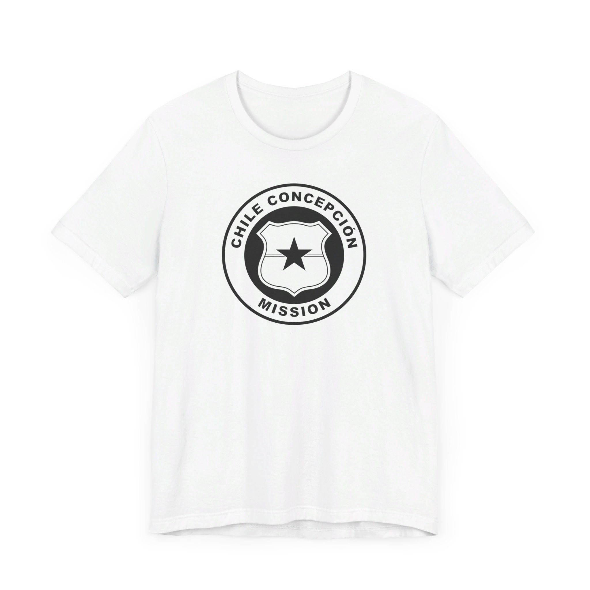 Chile Concepcion Mission Circular Monochrome Logo T-Shirt - Latter-Day Saint LDS Missionary Gift - Book of Mormon